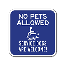 Out of service sign free printable. No Pets Allowed Sign Service Animals Only Sign Stopsignsandmore Com