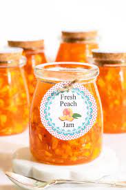 super easy no fail peach freezer jam