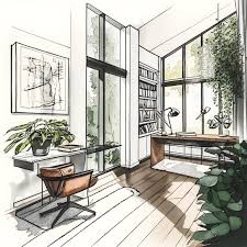 interior design sketch images free