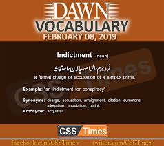 How to use acquittal in a sentence. Daily Dawn Vocabulary With Urdu Meaning 08 February 2019