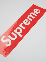 The brand is targeted at the skateboarding and hip hop cultures, and youth culture in general. Shop Supreme Supreme Logo Red Sticker Online Maison B More