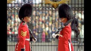 The people in the fancy uniforms are basically because of the tourist attraction thing, they wear the uniforms that tourists expect. The Changing Of The Guard Youtube