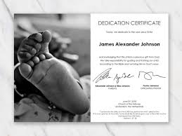 Baby Dedication Certificate Template For Word Free Printable