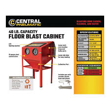 floor abrasive blast cabinet