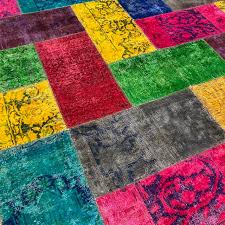 carpet patchwork multicolore 4 m2 le