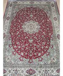 hand knotted luxury silk carpet