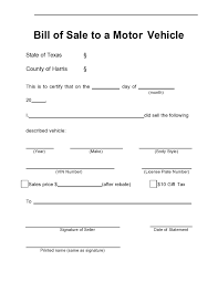 40 printable bill of for a car