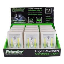 Promier Led Cordless Light Switch Hills Trading Corp