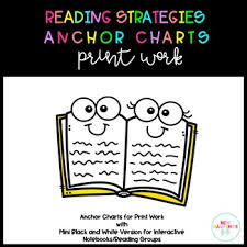 Reading Strategies Anchor Charts For Print Work Support