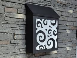Modern Swirl Wall Mount Mailbox