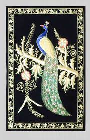 Buy Hand Embroidered Peacock Indian