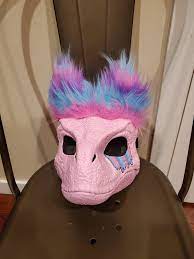Dino Raptor Mask Furry Dino Rainbow Drip Customizable Dino - Etsy