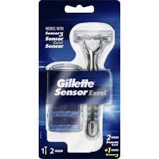 gillette sensor excel razor 3 blades