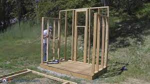 how to build a lean to shed part 2