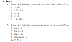 Rewrite The Following Logarithmic