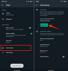 how to backup your whatsapp data on