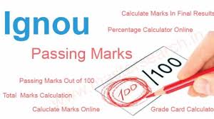 ignou ping marks for beg ba ma