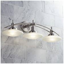 Structures Nickel 30 Wide Bathroom Light Fixture 57989 Lamps Plus