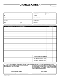 27 Printable Change Order Sample Forms And Templates Fillable