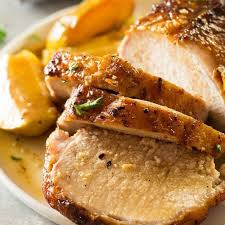 maple pork loin with apples and onions