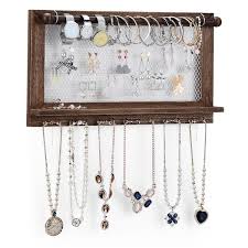 Vintage Wood Jewelry Holder Hanger Rack