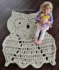 ravelry rope owl rug pattern by magda