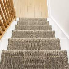 check tweed stair runner