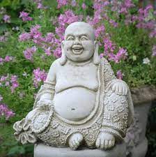 Large Laughing Buddha Statue Stone