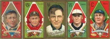 T206 vintage baseball cards for sale more than a century ago, the american tobacco company began to capitalize on america's growing fascination with baseball by including—and promoting—a huge series of ballplayer pictures inside its brands of smoking tobacco. 1911 T205 Gold Border Set