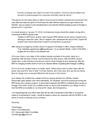 Your waiver request to the admissions. Letter To Mayor Bowser On Body Cam Footage Todd Brogan