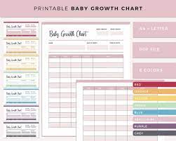 printable baby growth chart infant