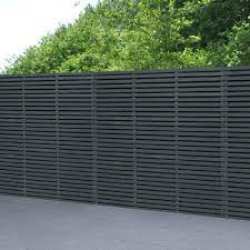Contemporary Double Slatted Fence Panel