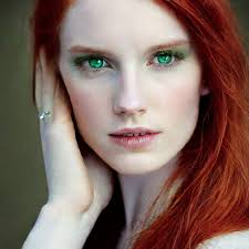 a red haired green eye photo