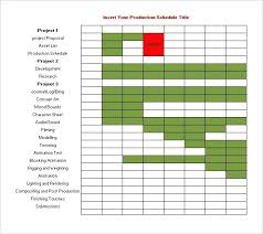Download Weekly Production Schedule Template Excel Format