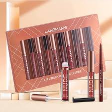 lipstick and lip liner makeup set 6