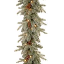 9 Ft Frosted Arctic Spruce Garland