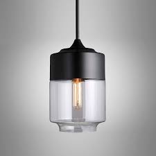 Contemporary Glass Cylinder Pendant