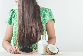 how to straighten hair with coconut milk