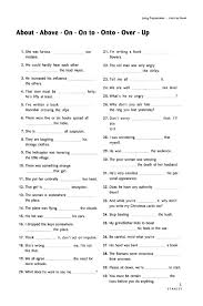Prepositions Exercises For Class With Answers Worksheets 10