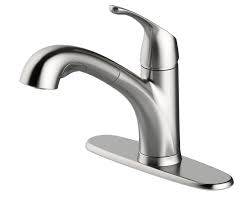 project source stainless steel pvd 1 handle deck mount pull out handle kitchen faucet deck plate included