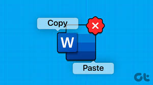 copy and paste in microsoft word
