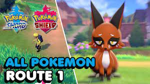 Pokemon Sword & Shield - All Route 1 Pokemon You Can Catch - YouTube