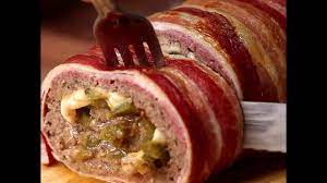 bacon wrapped cheesesteak meatloaf