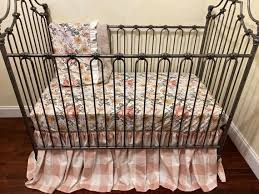 Plaid Crib Bedding Fl Crib Sheet