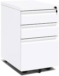 Modern file cabinets add essential organization to your workspace, whether it be the home office or as for the exteriors, classic white file cabinets give off adaptable vibes, while black filing cabinets. Amazon Com 3 Drawer Filing Cabinet With Lock Rolling File Cabinet With 5 Wheels Intergreat Locking Filing Cabinet For Office Home Metal White A Office Products