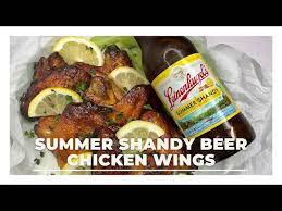 summer shandy beer en wings