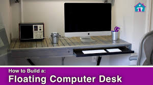 Small printerwhite corner desks chaves wall mounted computer to buy elite floating shelfcorner desk with shelves reviews you want to build a corner height desks premier floating desk. How To Build A Floating Computer Desk Youtube