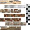 The size of the decorative border tile you choose will depend on your interior design project. 1