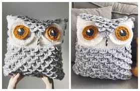 It's a great sewing project for cold weather. Owl Pillow Free Crochet Pattern Paid Diy Magazine