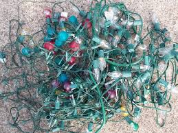 how to recycle christmas lights green